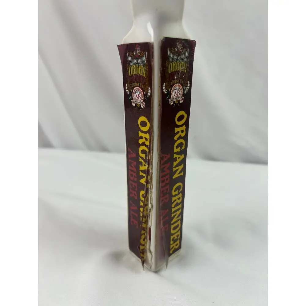 Mankato Brewery Organ Grinder Amber Ale Ceramic Beer Tap Handle Minnesota